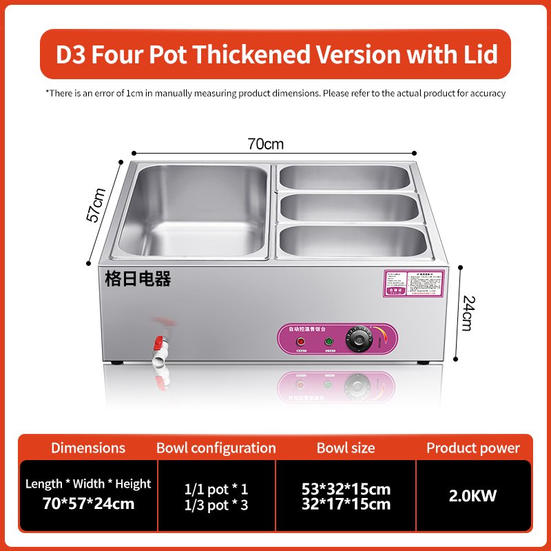 Desktop insulated rice vending table